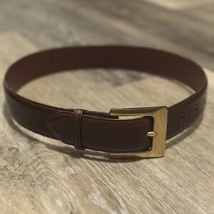 Coach Leather Belt WIth Gold Buckle